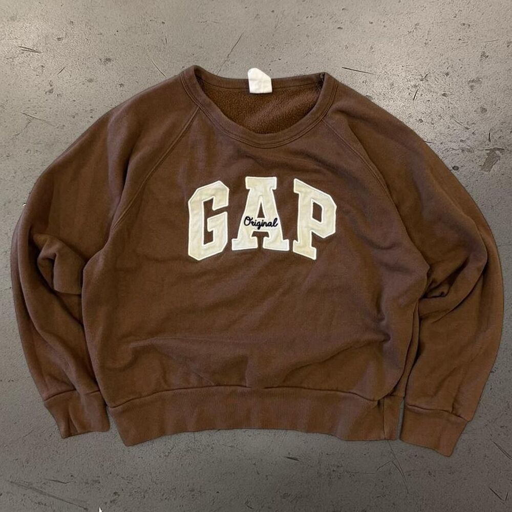 Womens Gap Embroidered Crewneck SZ M